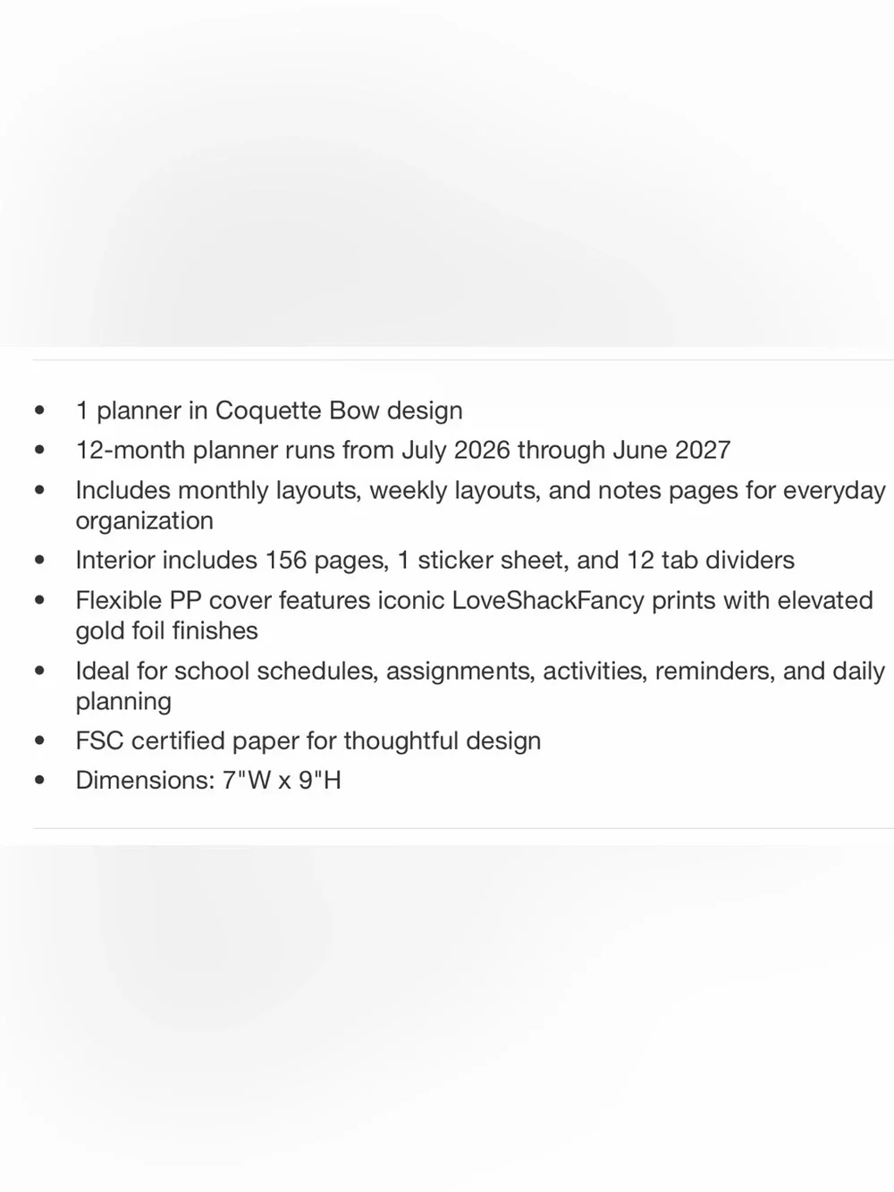 Loveshackfancy x Target planner